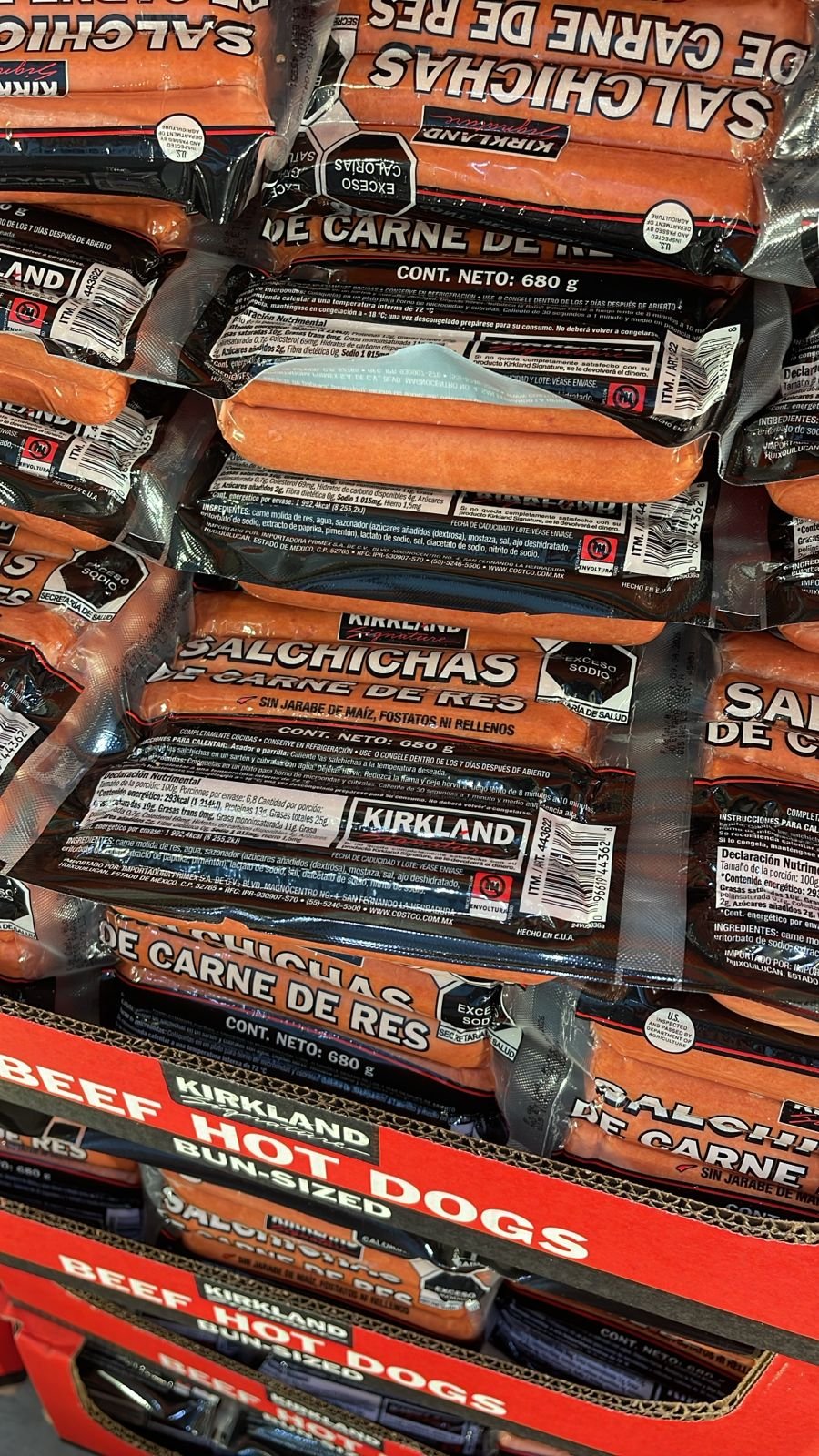 Kirkland Signature Salchichas de Carne de Res 2 kg