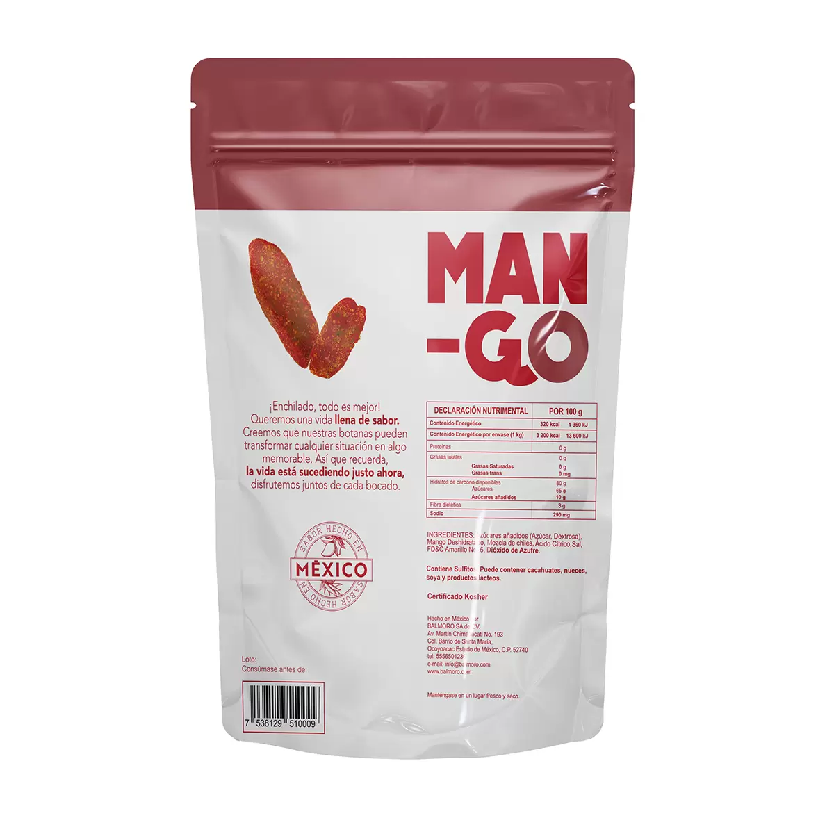 Balmoro Mango Deshidratado Enchilado 1 kg